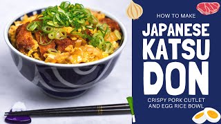 How to make Classic Japanese Katsudon from Scratch [upl. by Milde]