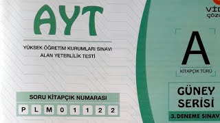 Palme güney serisi ayt 3  Biyoloji çözümleri [upl. by Yeung]