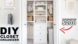 DIY Builtin Closet Organizer [upl. by Milzie650]