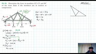 F6–10 Structural Analysis Chapter 6 Hibbeler Statics Benam Academy [upl. by Norok879]