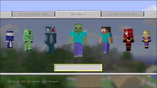 Minecraft Skin Pack 1  All skins preview NEW DLC [upl. by Notkcorb]