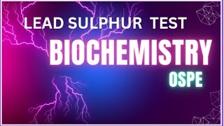 Seven Color Tests  LEAD SULPHIDE TEST First year Biochemistry [upl. by Bellda]