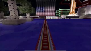 Rabbit Railways  A Super Long Minecraft Roller Coaster [upl. by Godderd427]