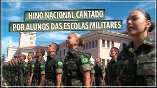 Vibração no canto do Hino Nacional [upl. by Elolcin]