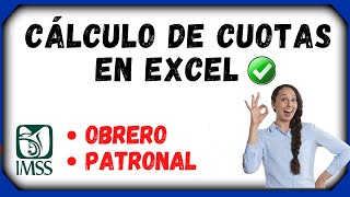 1 Cálculo de Cuotas Obrero Patronales e ISR en Excel 2024 Parte 1  Calculo IMSS en la nómina 👈 [upl. by Tana]