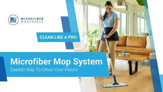 Easiest Way To Mop Your Floors  Microfiber Mop System [upl. by Seyer]