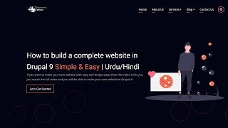 How to build a complete website in Drupal 9  Simple amp Easy  UrduHindi [upl. by Ettenyar]