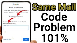 Gmail recovery kaise kare  same email otp problem Solve  2 step verification gmail recovery 2024 [upl. by Taffy]