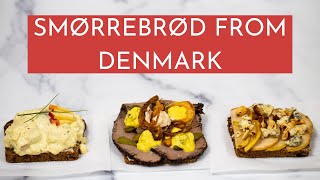 Smørrebrød from Denmark  The Best Openfaced Sandwich I Can’t Pronounce [upl. by Kapor]