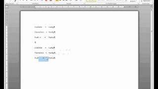 Word 2010 Tabulatoren und Tabellen [upl. by Nordgren995]