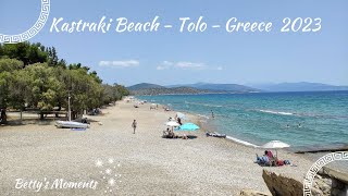 Kastraki Beach  Tolo  Greece 2023 [upl. by Arol]