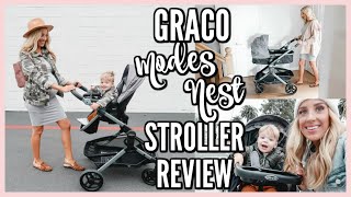 STROLLER REVIEW amp USE GRACO MODES NEST TRAVEL SYSTEM  OLIVIA ZAPO [upl. by Azyl]