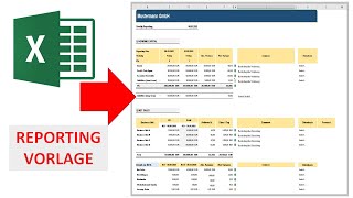 Reporting ExcelVorlage für KMUs I KMU Controlling [upl. by Olegnaed206]