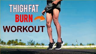 Burn THIGH FAT Workout To Slim Inner Thighs amp Legs Men And Women [upl. by Airdnaed]