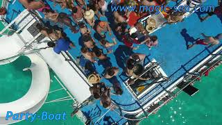 Cancun Spring Break Party on boat [upl. by Olivann128]