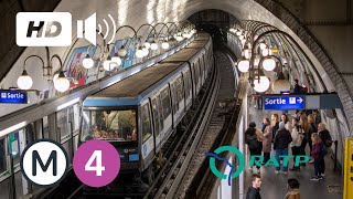 🇫🇷 Paris Metro  All the Lines  Toutes les Lignes  Métro de Paris 2022 4K [upl. by Eelam481]