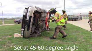 Vehicle extrication 2 walk up stabilize glass [upl. by Reinhold424]