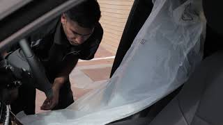 Installation instructions for Car Leather Seat Cover [upl. by Arocahs]