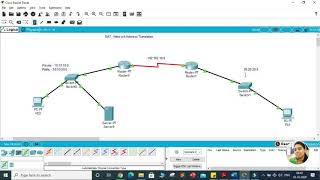 NAT  Network Address Translation in Cisco Packet Tracer [upl. by Eerb]