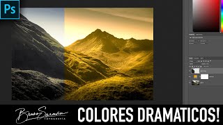 Crear Colores Dramáticos en Photoshop [upl. by Aitnyc]