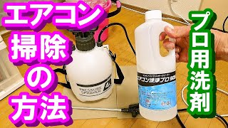 【意外と簡単】エアコン掃除の方法【プロ用洗剤・プロ505】 [upl. by Rosemonde251]