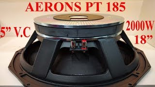 AERONS PT 185 in Hindi Overview  2000 Watts Speaker [upl. by Ahseneuq]