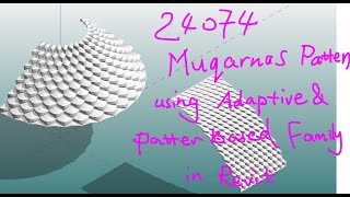 24074  Revit Modeling Exercise  Muqarnas Pattern Using Adaptive and Pattern Based Family [upl. by Notliw]