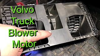 Troubleshoot and Replace Volvo Truck Cab Blower Motor [upl. by Aynik]