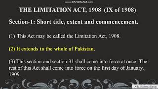 The Limitation Act 1908 Effects [upl. by Ibbob233]