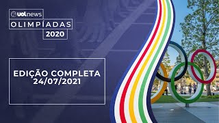 Brasil no futebol feminino vitória no vôlei e primeiras medalhas  UOL News Olimpíadas 2407 [upl. by Alyac]