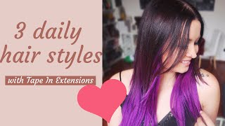 How to create 3 daily hair styles [upl. by Anyah]