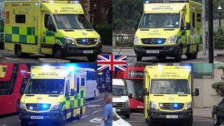 Collection Ambulances Responding  London Ambulance Service [upl. by Jasun]