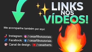 COMO COLOCARATIVAR LINK NA DESCRIÇÃO DOS VÍDEOS DO YOUTUBE em 2024 [upl. by Tekcirk363]