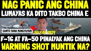 CHINA IYAK NAG PANIC E WARNING SHOT MUNTIK NA BUTI NAG PALIWANAG KABADO DIN PALA TONG CHINA [upl. by Lamag]