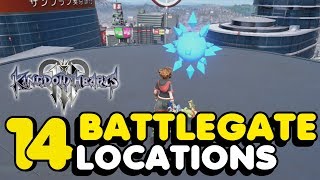 KH3  All Battlegate Locations In Kingdom Hearts 3 [upl. by Auston]