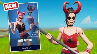 NEW SURF WITCH Skin Gameplay in Fortnite [upl. by Spada]