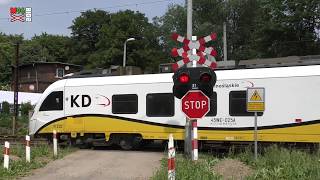 Przejazd kolejowy WałbrzychLubiechów 1 PL  3152018  Železniční přejezd  Railroad crossing [upl. by Aicirtan567]