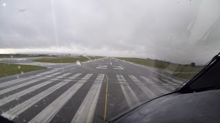 7878 Dreamliner Cockpit View Takeoff from Glasgow Airport Scotland [upl. by Aisiram]