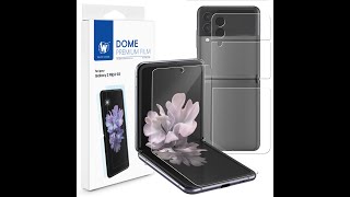 Samsung Galaxy Z Flip 3 Dome Premium Film 1SET 4PCS Installation Guide [upl. by Affra]