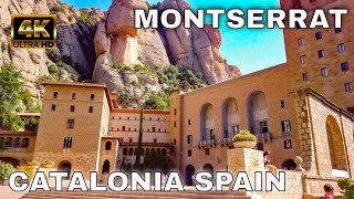 Montserrat  The Mysterious Mountain Catalonia Spain 4K [upl. by Aihsela]