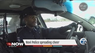 Novi police spreading cheer [upl. by Ynnal]