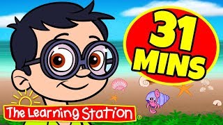 Apples and Banana’s Song ♫ The Learning Station ♫ 31 Mins Compilation ♫ Videos for Kids [upl. by Eissalc]