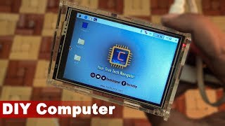 How to build portable PC using RPi3  Easy LCD Display Setup in Raspberry Pi3 Hindi [upl. by Hawker]