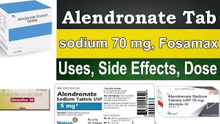 Alendronate sodium 70 mg Fosamax 70 mg pharmacology Uses Side Effects Dosage [upl. by Airdnal130]