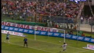 Atalanta Roma 2005  Gol di Cassano  punta [upl. by Joletta]