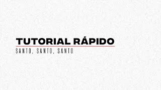 Holy Holy Holy Santo Santo Santo  Tutorial Rápido [upl. by Sonaj]