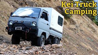 Kei Truck Camping Trip into the Mountains JDM keitruck camping offroadcamper mikefestiva [upl. by Edmondo]