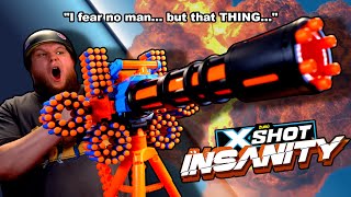 XShot Motorized Rage Fire MINIGUN is PURE INSANITY [upl. by Ahsitan]