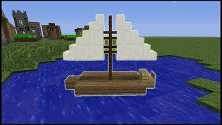 How to build a WORKING BOAT in Minecraft  Tutorial  Bedrock Edition [upl. by Nauwaj805]