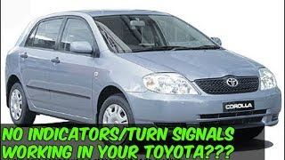 No indicatorsturn signals working in a Toyota Corolla Check this out for help [upl. by Htidirrem]